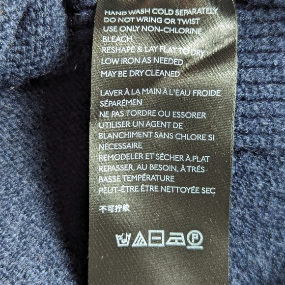 Anthropologie Rebekah Tunic Sweater in Navy/Purple Size Small - Picture 8 of 9